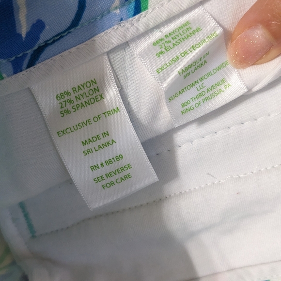 EUC! Lilly Pulitzer Darci Knit Short Multi Party Thyme Size 6 - Picture 6 of 12